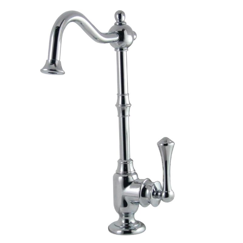 Kingston Heirloom KS7391BL – Vintage Single-Handle 1-Hole Deck Mount Water Filtration Faucet, Polished Chrome